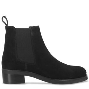 Tanisah Stella Black Leather Knee High Boots